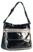 Кожаная сумка Eleganzza, цвет: черный/серый 00111396 2009 г инфо 7035r.